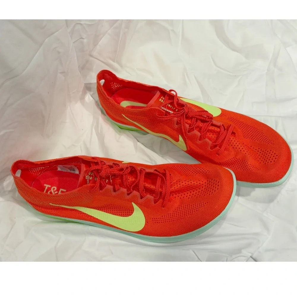 Nike ZoomX Dragonfly 2 Track Field Distance Spikes Bright Crimson M14 106-07